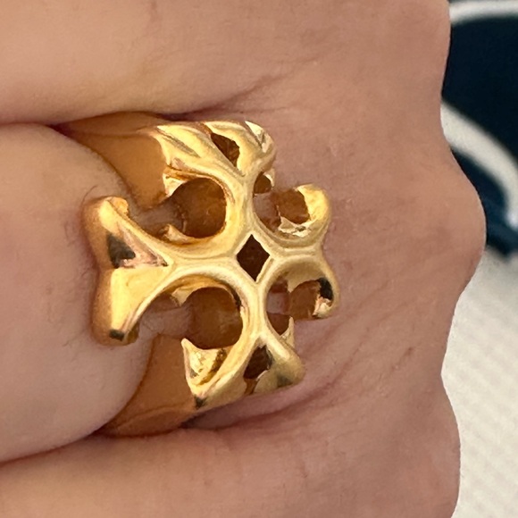 Tory Burch gold Roxanne logo Ring - Picture 6 of 8